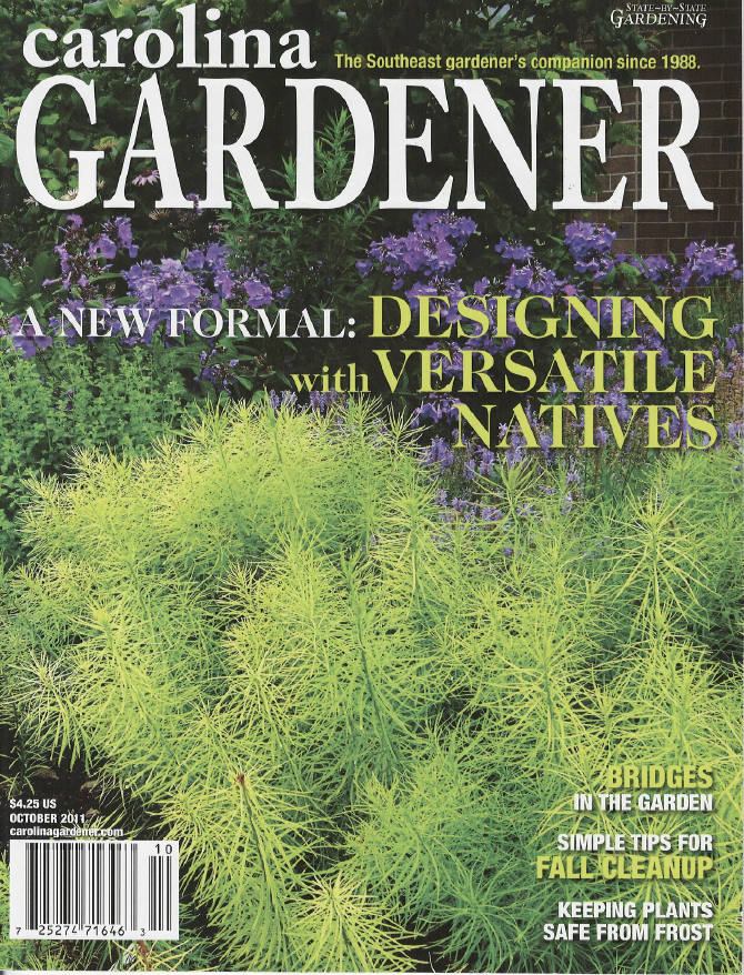 Carolina Gardener Magazine featuring Greenleaf Landscaping Services in Linville NC, Newland and Boone NC