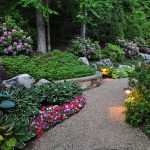 Stone pathway landscape design in Linville, NC