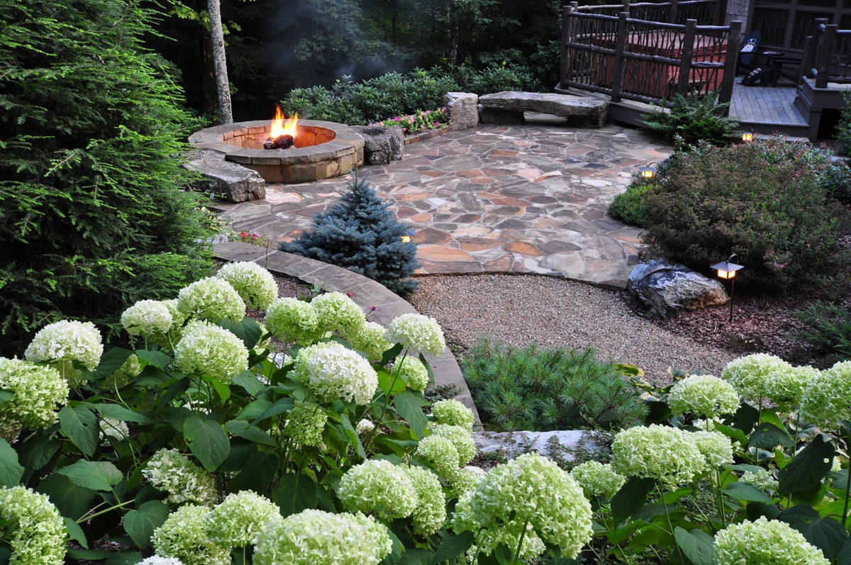 Landscape features design and installation in Linville, NC