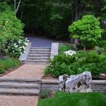 Stone pathway landscape design in Linville, NC