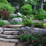 Stone pathway landscape design in Linville, NC
