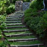 Stone pathway landscape design in Linville, NC