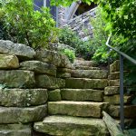 Stone pathway landscape design in Linville, NC