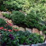 Stone pathway landscape design in Linville, NC