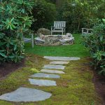 Stone pathway landscape design in Linville, NC