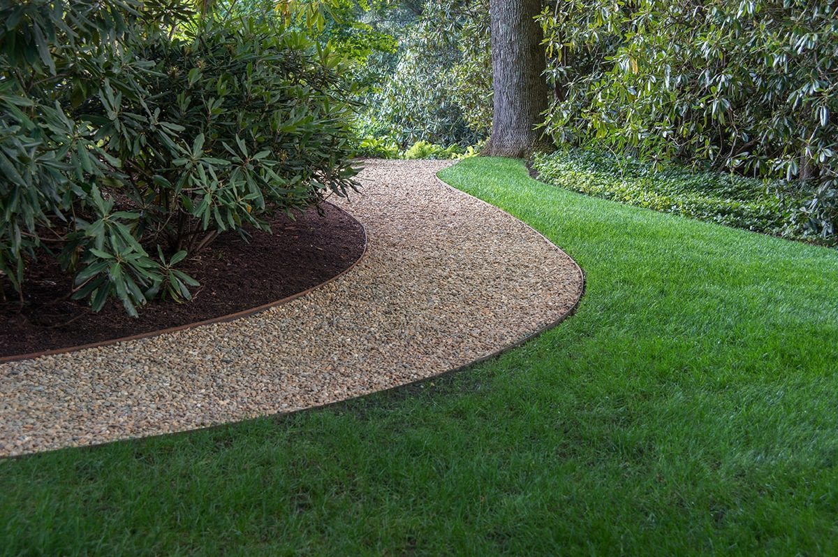 Stone pathway landscape design in Linville, NC