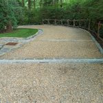 Stone pathway landscape design in Linville, NC