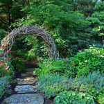 Stone pathway landscape design in Linville, NC