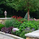 Landscaped flower gardens in Linville, NC