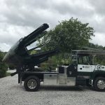 High end landscape installation and large tree planting in Linville, NC